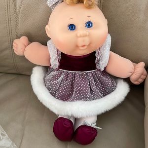 Adorable Doll with Polka Dot Dress